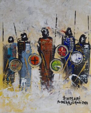 Templari - acrilico su tela - 24 X 30 (2024) 